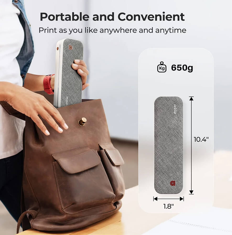 TEDDYPRINT Imprimante Portable A4