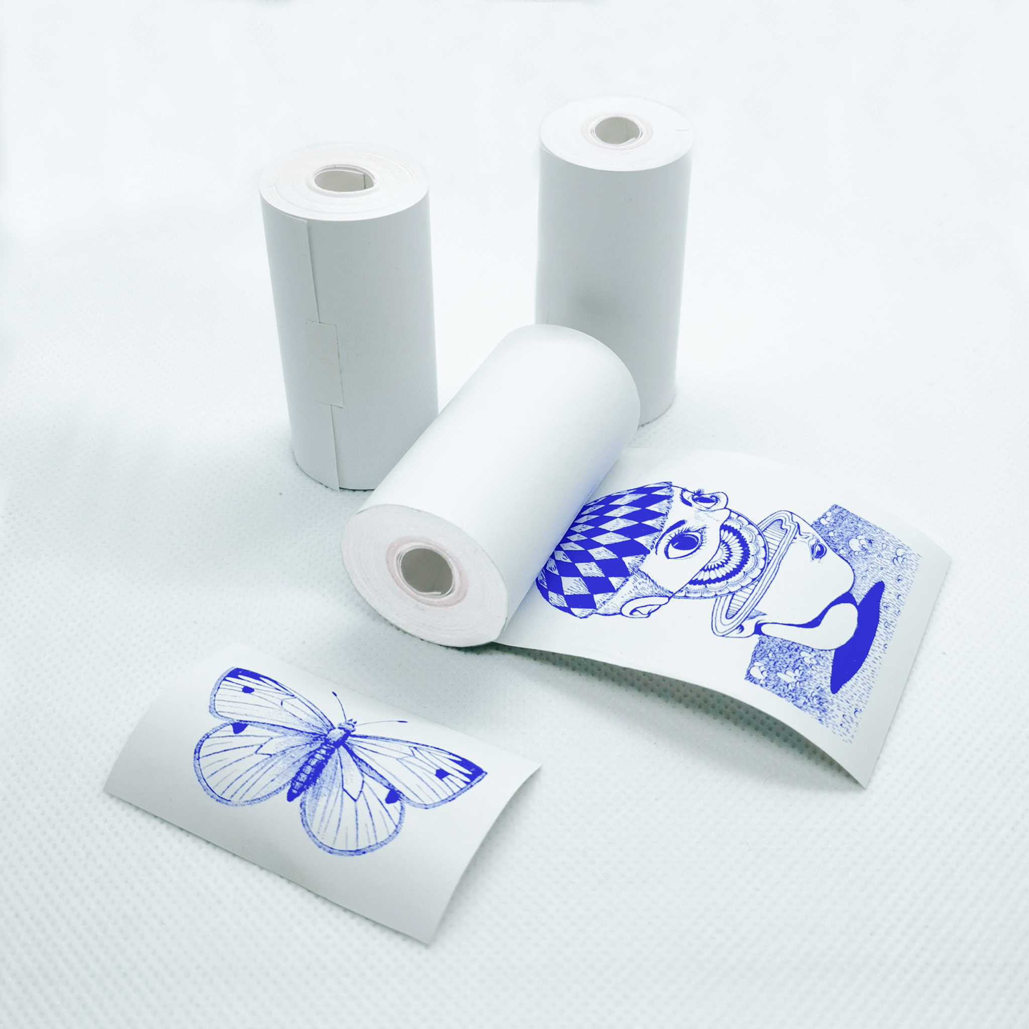 TEDDYPRINT® Papier Impression Bleue 3 Rouleaux