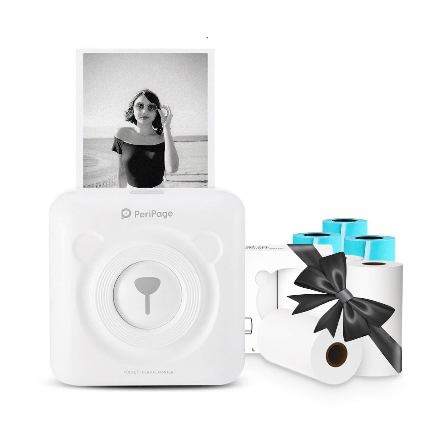 TEDDYPRINT® + 6 Rouleaux Sticker/Blanc