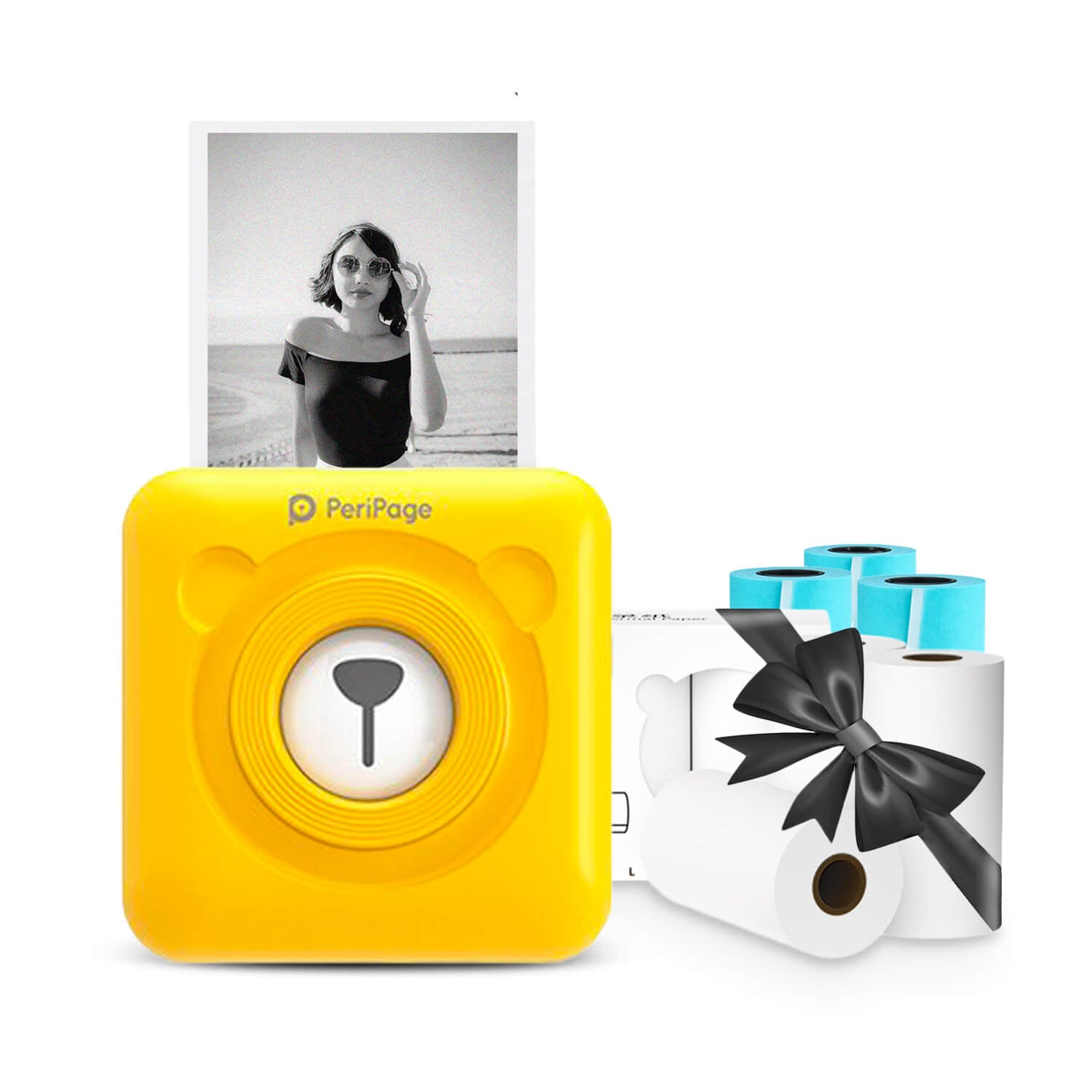 TEDDYPRINT® + 6 Rouleaux Sticker/Blanc